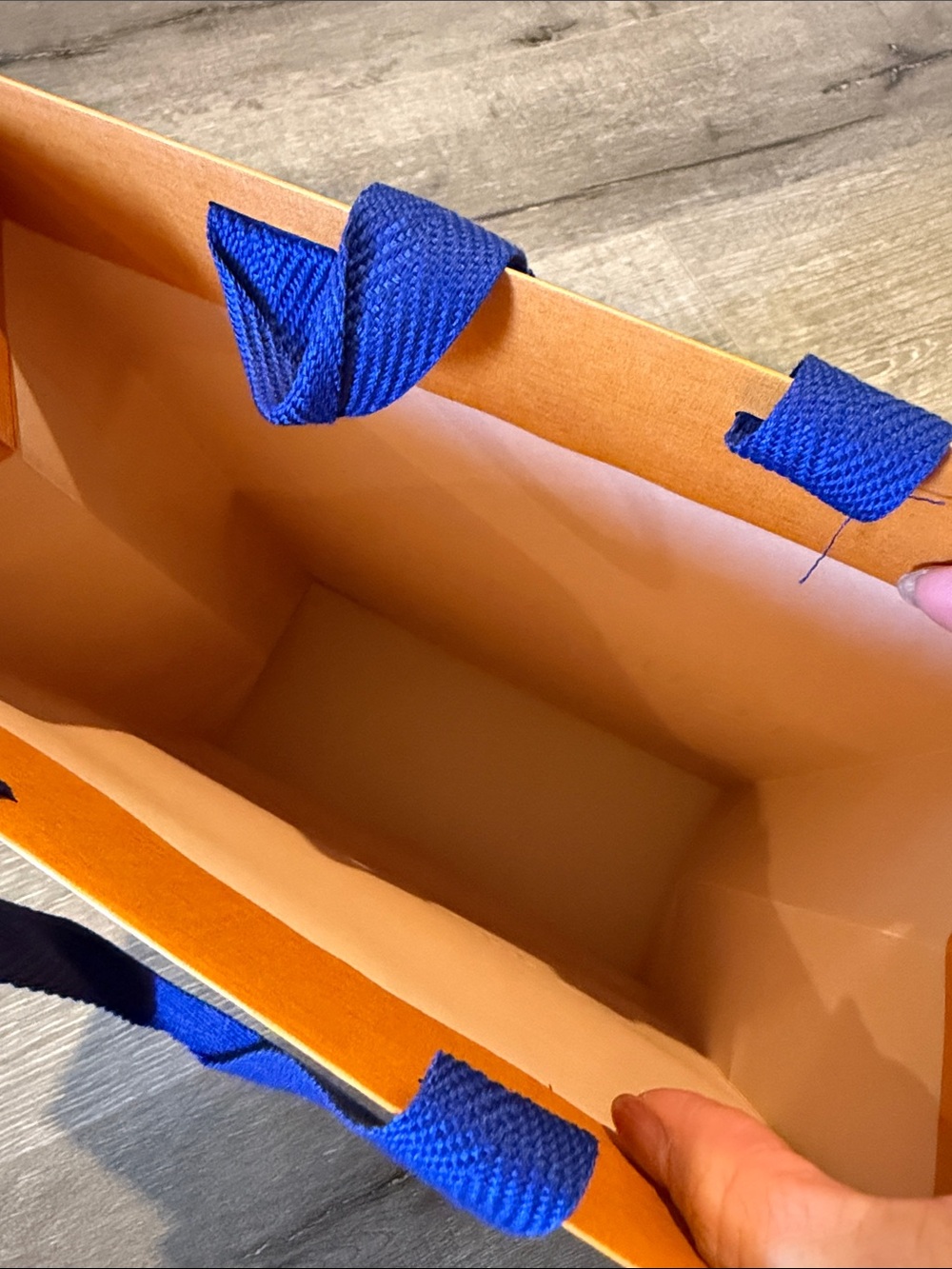 Louis Vuitton Orange Shopping Gift Bag 14.5” x 9.5” x 5.5” - Picture 4 of 4